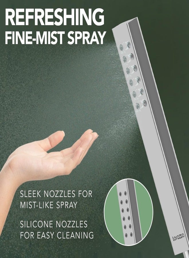 Lorazzo Majestic Mist Hand Shower for bathroom (Head only) | Anti-Clog Silicone Nozzles| Compatible with all 1/2 inch hose pipes | 1-year Lorazzo limited warranty - Image 3